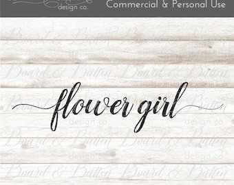 Flower Girl Svg Files - Bridal Party Cut File - Wedding Dxf Files - Flower Girl Cut File - Flower Girl DXF File - Wedding Flower Girl Svg