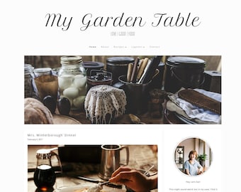 My Garden Table - Responsive WordPress Theme, food blog template