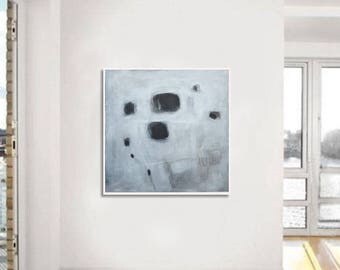 large painting , black and white painting, large abstract painting, original painting, wall art, acrylic on canvas,, gray painting, BBB40