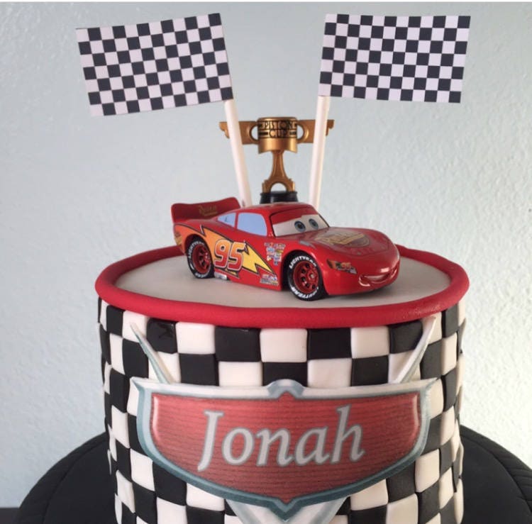 Cars Logo Cake Topper Edible Image