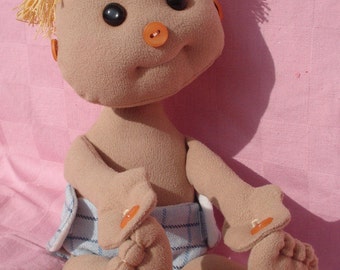 PDF pattern/Soft sculpture doll pattern/ Boy doll/ Baby boy/ Interactive doll/ Pattern/Cloth doll/ Toy pattern/ Instant download /Baby Alex