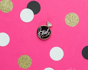 Bride Enamel Pin, Bride pin, Bride gift, Bride keepsake