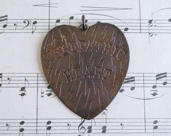 Vintage Metal Heart Stratton Telepathic Heart