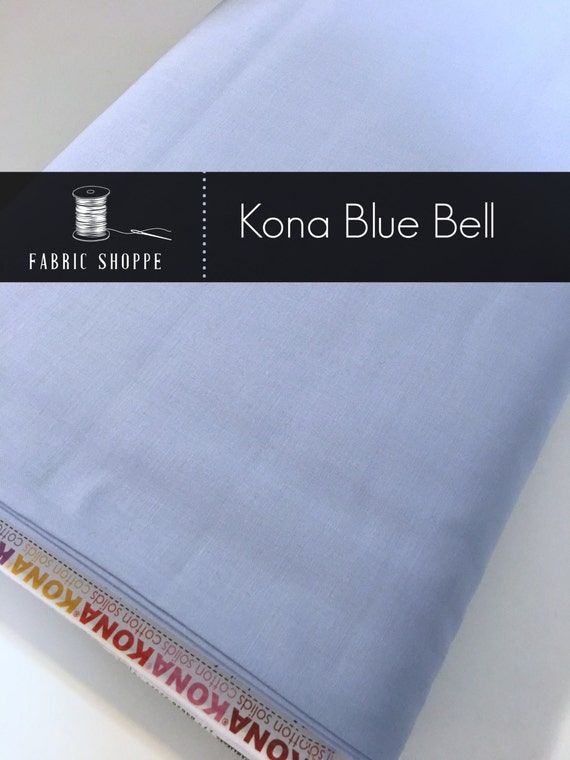 Kona cotton solid quilt fabric Kona Blue Bell 1029 Blue