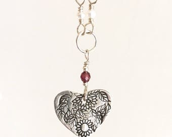 Sweetheart Sterling Silver Heart Necklace