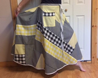 Erma Patchwork Skirt main image 1