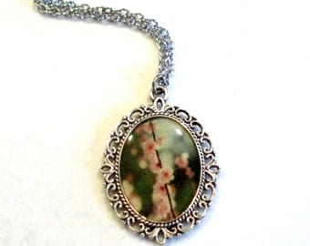Cherry Blossom Necklace Cherry Blossom Pendant Jewelry