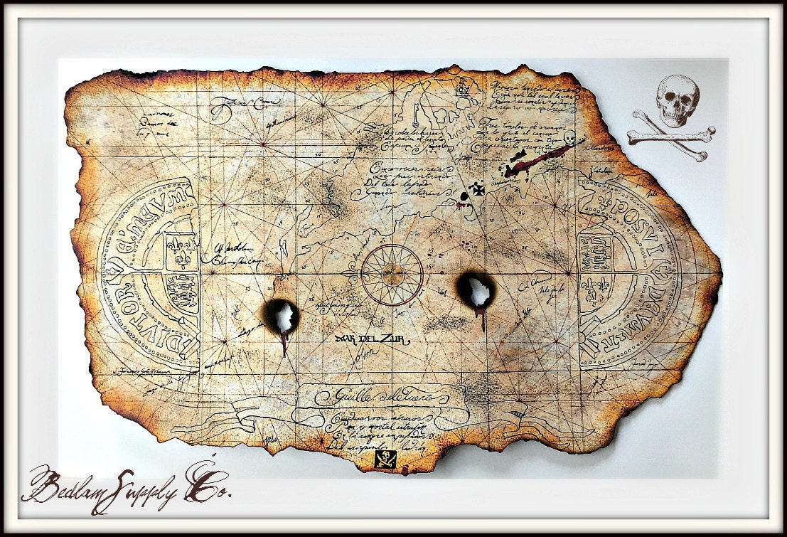 large goonies treasure map print