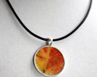 Real Leaf Jewelry, Autumn Necklace, Real Fall Leaf Resin Pendant, Fall Jewelry, Resin Jewelry