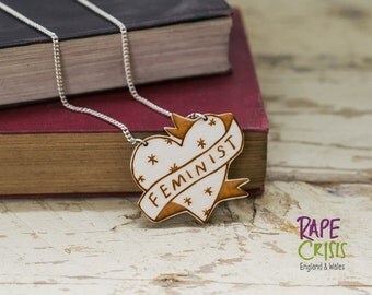 Feminist Heart Necklace