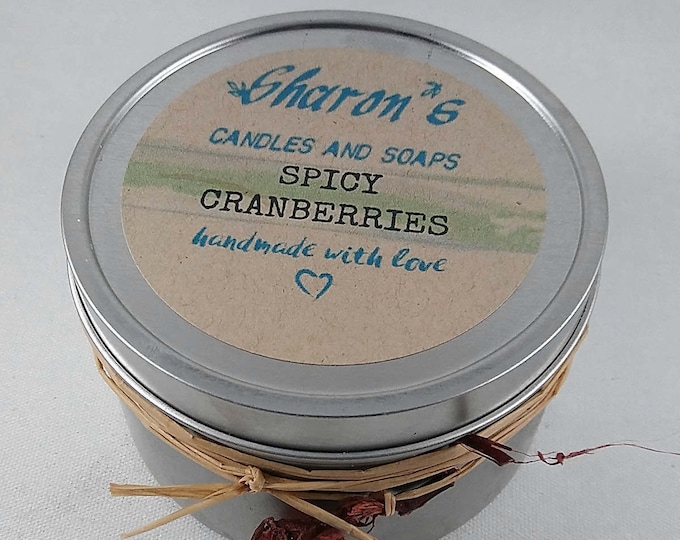 Spicy Cranberries Candle in a Tin