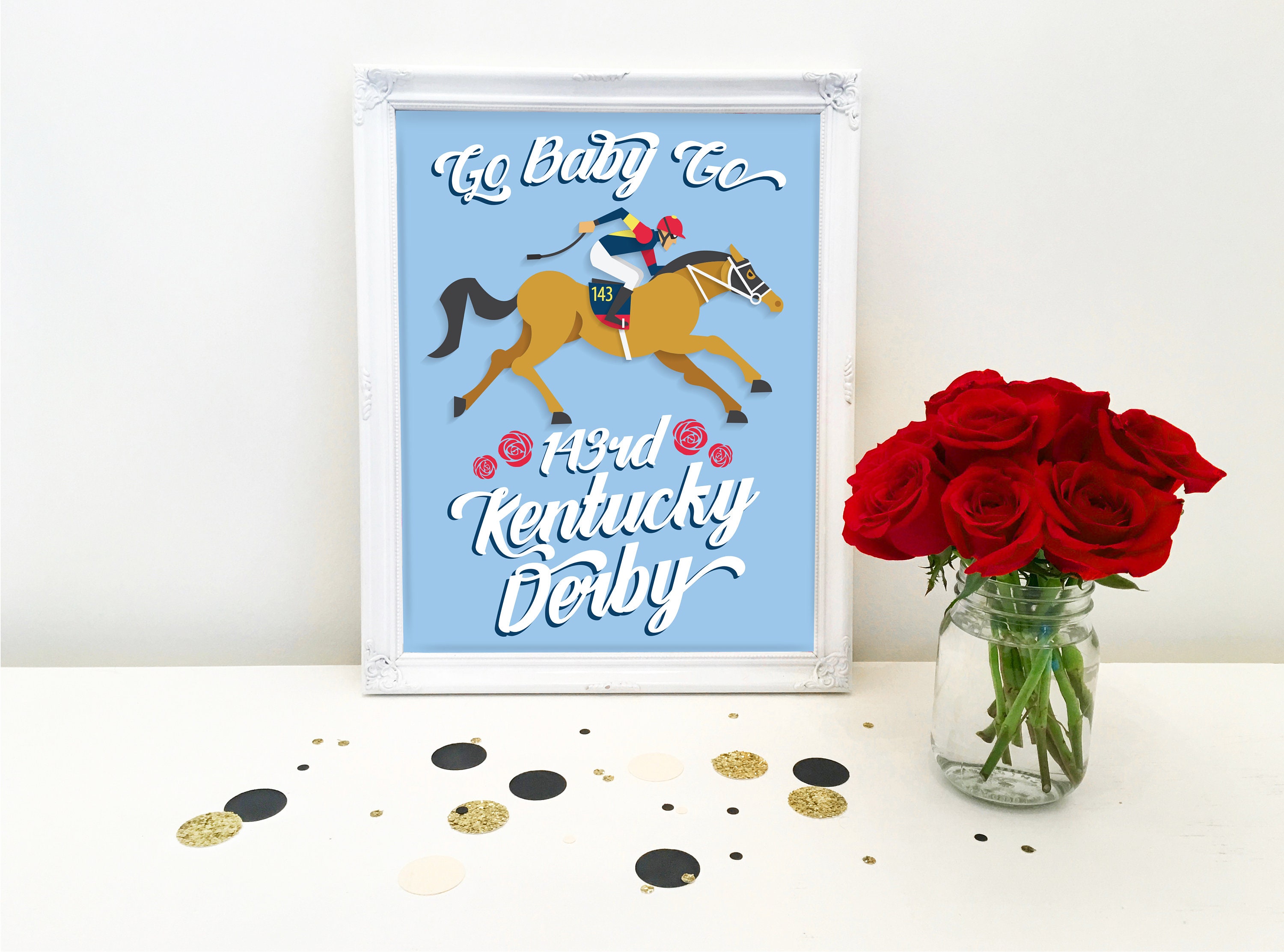 KENTUCKY DERBY sign 8x10 digital file Derby party derby