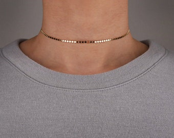 Choker, gold chain choker, Tattoo Choker Necklace, choker necklace