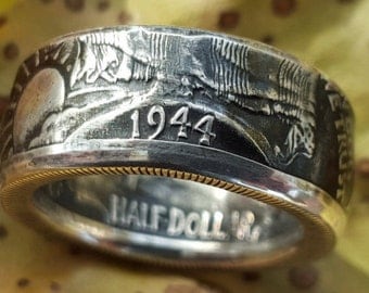 Walking Liberty Silver Coin Ring