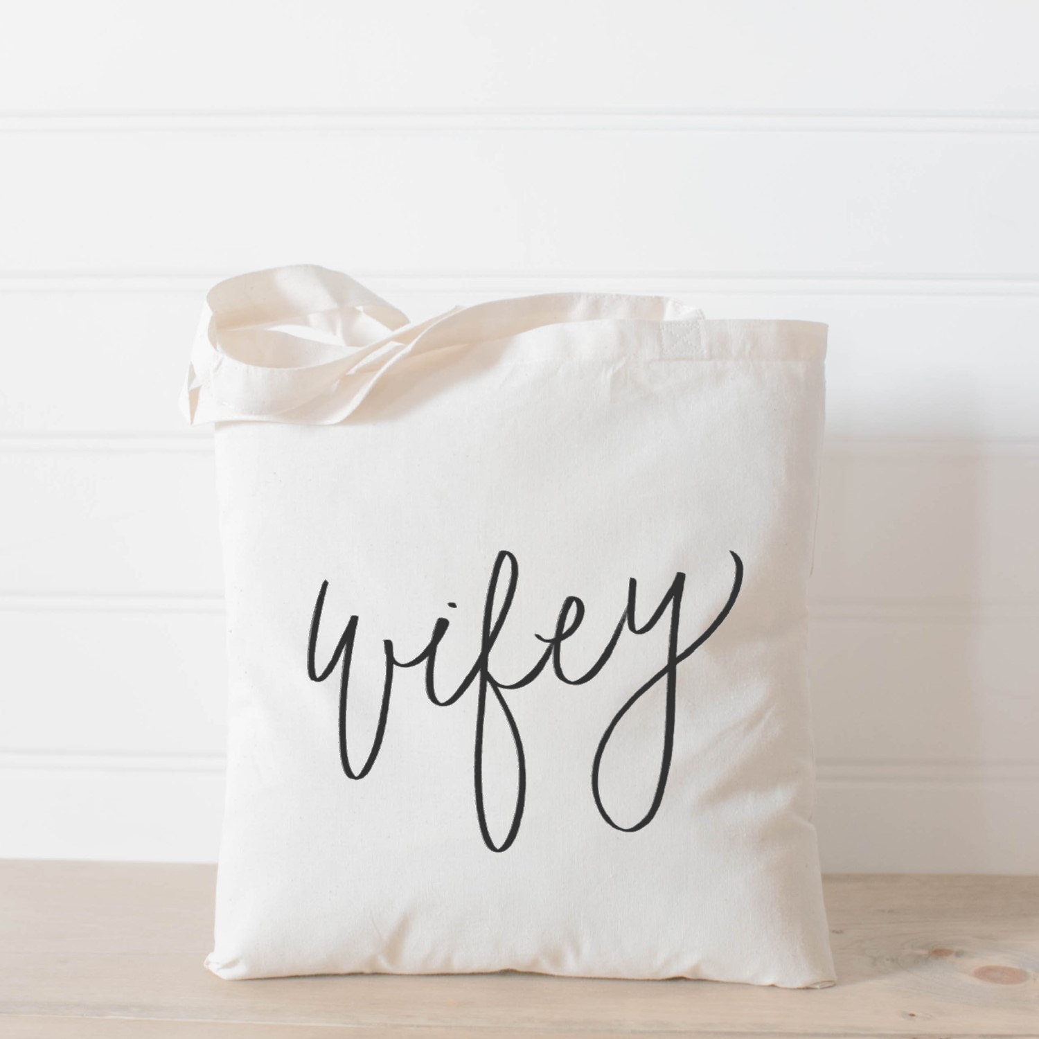 Wifey Tote Bag present housewarming gift wedding favor