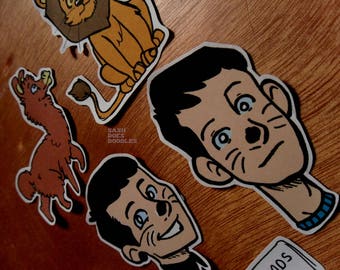 Dan and Phil stickers - Phandom - llama and lion