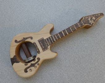 Trey Anastasio's "Old Reliable" Guitar Rattle,Phish Lover Gift,Maple Wood Rattle,Handmade Gift,Newborn Gift,Baby Girl,Baby Boy,Rattle
