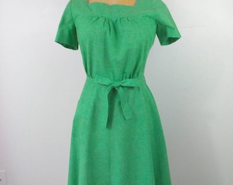 GREEN WITH ENVY Vintage Rockabilly Pinup Girl Dress St. Patricks Day Dress