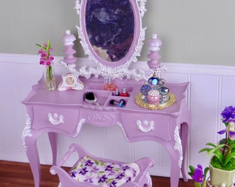 OOAK Susy Goose Barbie vanity & perfume bottle set
