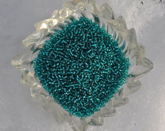 Silver Lined Turquoise Japanese Seed Beads