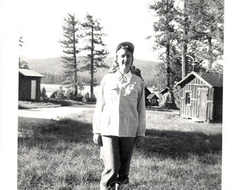Vintage Photo ~ the All American Girl ~ Snapshot Photograph
