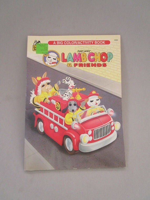 LAMB CHOP Coloring Book Shari Lewis' Lamb Chop sheep