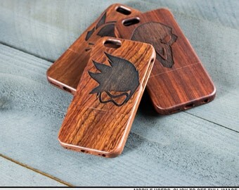 Engraved Wood iPhone Case - Overwatch Tracer, Reaper, Dva and more character icons - New! Ana and Sombra