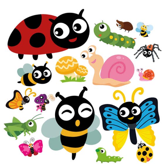 Items similar to Bug Spring Clipart Set - Instant Download - Digital ...