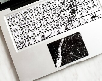 White marble Macbook keyboard stickers Macbook Pro 13 decals Keyboard decals Macbook Macbook Air Keyboard Cover Marbles#White Brani Marble