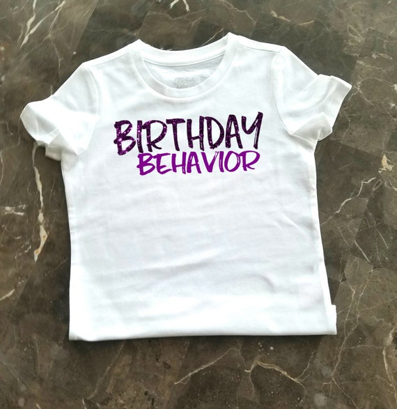 Download Girl's Birthday Shirt Little Girl's Birthday Behavior