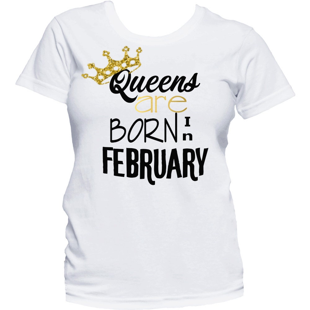 february birthday tee shirts