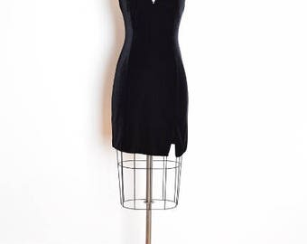 vintage 90s dress, 90s bandage dress, bodycon dress, sweetheart dress, early 90s dress, 90s prom dress, 90s party dress, 90s clothing, S