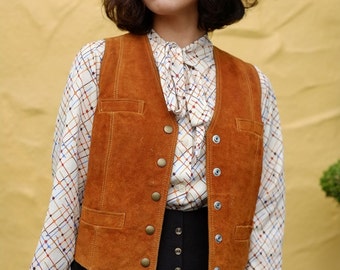 70s Western Suede Vest