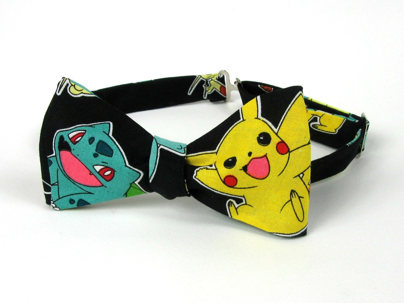 Pokemon Bow Tie Self Tie Adjustable Boys Mens Bow Tie Pikachu