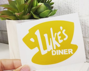 Gilmore Girls Inspired Luke's Diner Decal Sticker || Gilmore Girls Sticker, Luke's Diner Sticker, Gilmore Girls Mug, Gilmore Girls Decal