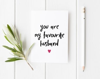 Funny Husband Card, Funny Anniversary Card, Favourite Husband Card, Anniversary Card Husband, Anniversary Card Husband, Funny Husband Card