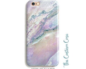 Pastel Marble Phone Case, Soft Rainbow Stone Phone Case, Pink Marble Phone Case, Soft Pastel Stone Phone Case, Pink and Lavender Marble Case
