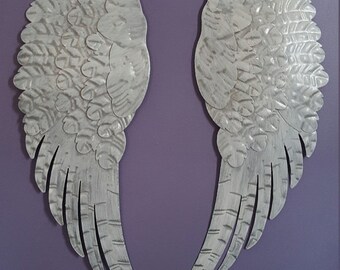 Angel Wings Wall Art angel wings wall decor shabby chic aqua gold hand Angel Wings Wall Art angel wings wall decor shabby chic aqua gold hand
