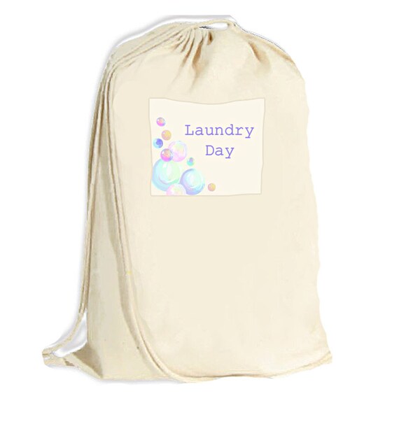 College Laundry Duffle Large Canvas Laundry by ColorStyleDesign