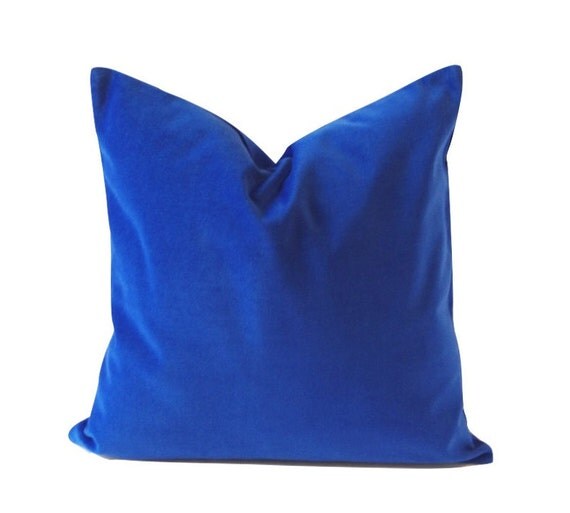 Royal Blue Decorative Pillow Cover 16x16 TO 26x26 Medium