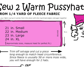 Pussyhats Sewing Pattern