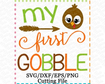 EXCLUSIVE SVG 1st Thanksgiving Turkey svg, baby's first svg, thanksgiving svg, turkey cutting file, 1st first thanksgiving cutting file