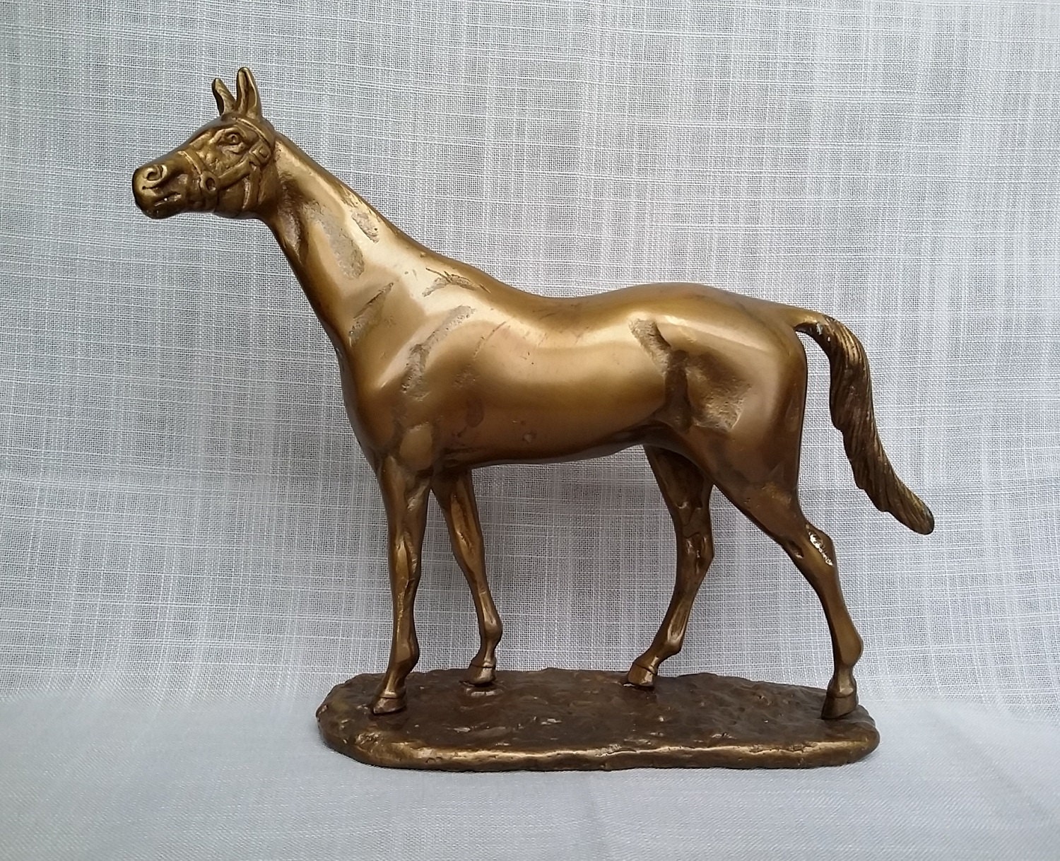 vintage bronze horse statue