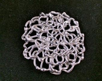 NAPIER vintage silver metal brooch - signed