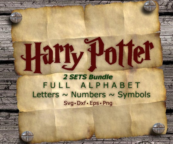 Download Harry Potter font svg bundle Harry Potter svg Harry by ...