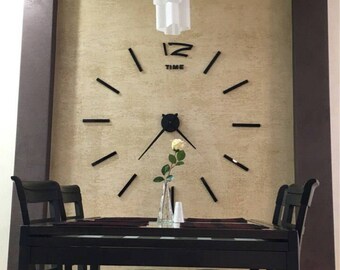 Large Mirrored Wall Clock mirror wall clock | etsy Large Mirrored Wall Clock mirror wall clock | etsy
