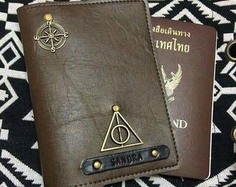 Buy 3 Get 1 Free !! - Passport Holder Personalized Passport Cover Gift Personalized gifts Bridesmaid Luggage tag harry potter passport cover
