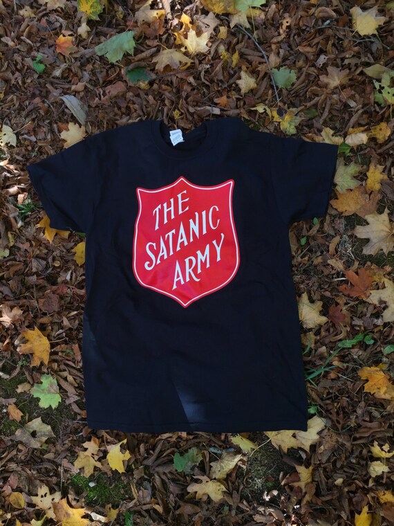 the satanic army t shirt