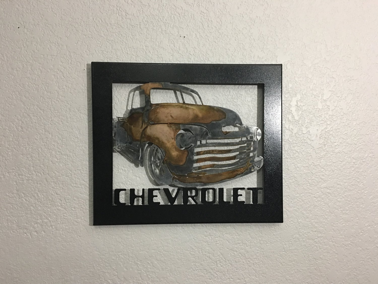 Metal Truck 51 Chevy Metal Wall Art Home Decor Old
