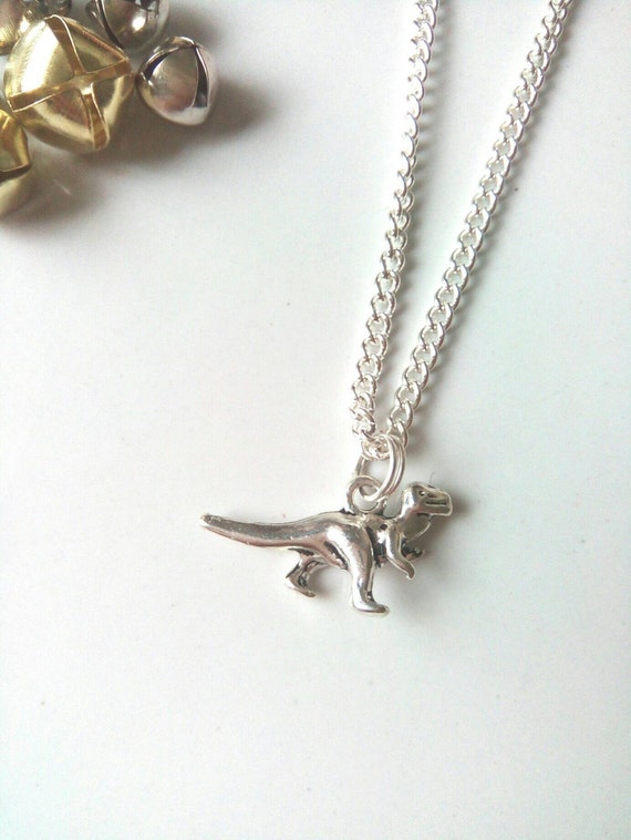 Girls Dinosaur Necklace Charm Necklace Dinosaur Jewelry